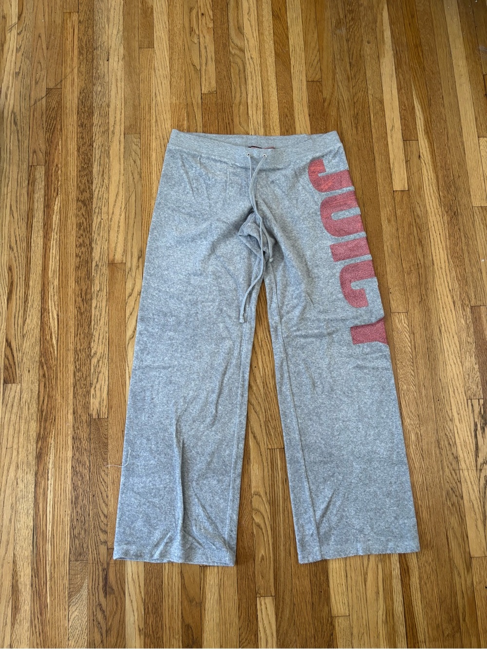Juicy Couture Gray Sweatpants with Pink Side Logo